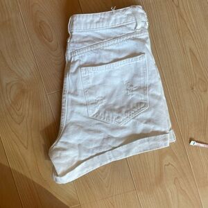 White Denim Shorts